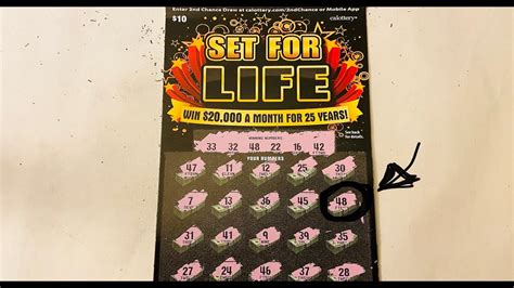 set for life scratch tickets.